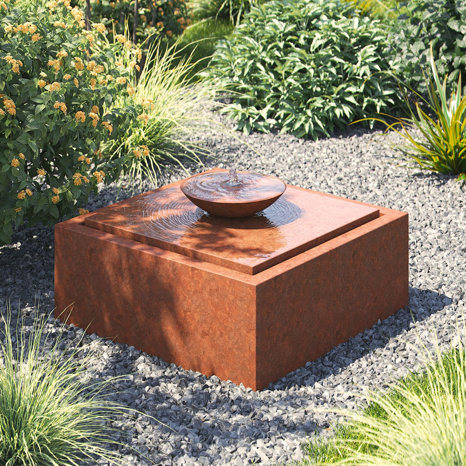 Rivoli Corten Steel Water Feature