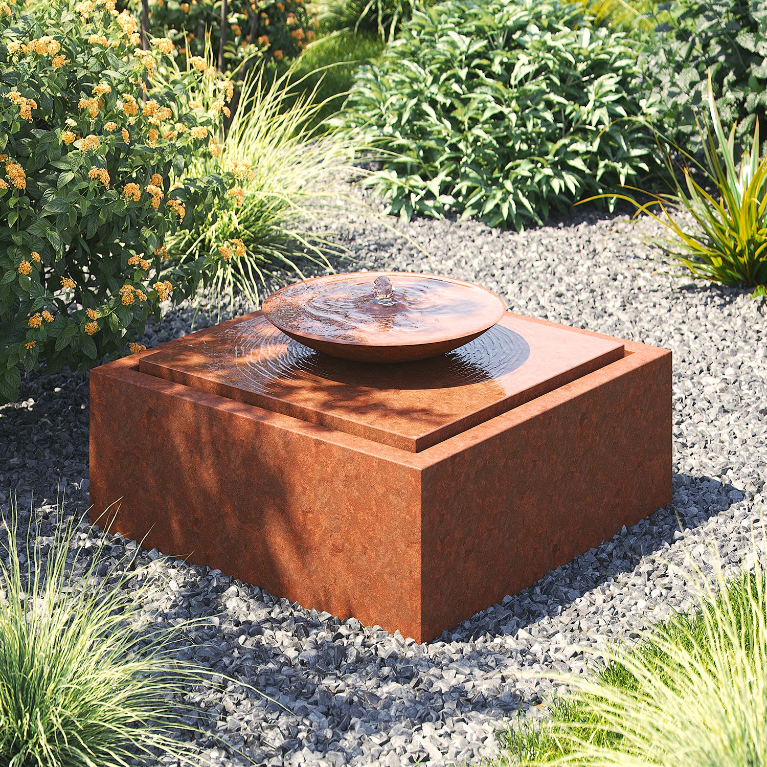 Rivoli Corten Steel Water Feature