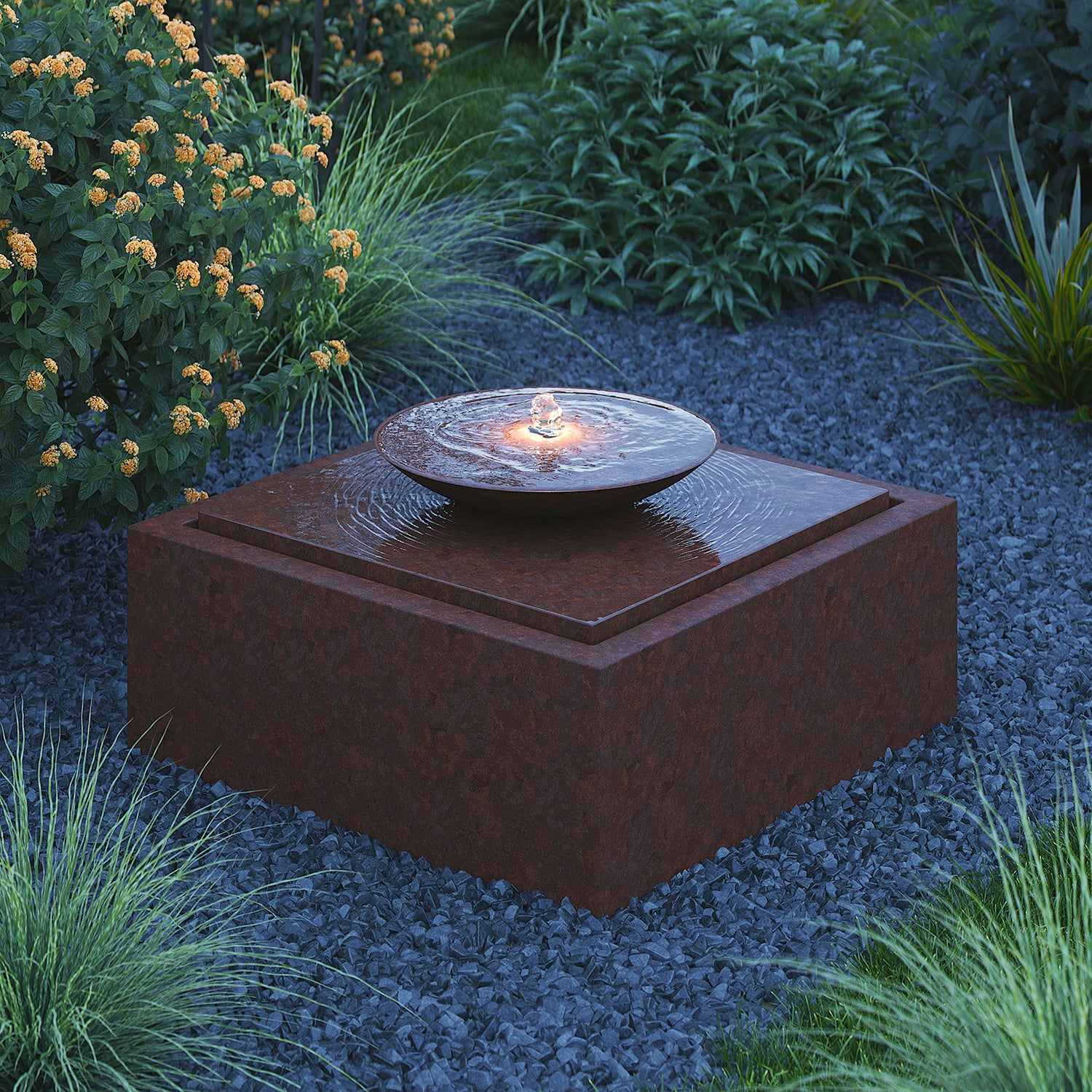 Rivoli Corten Steel Water Feature