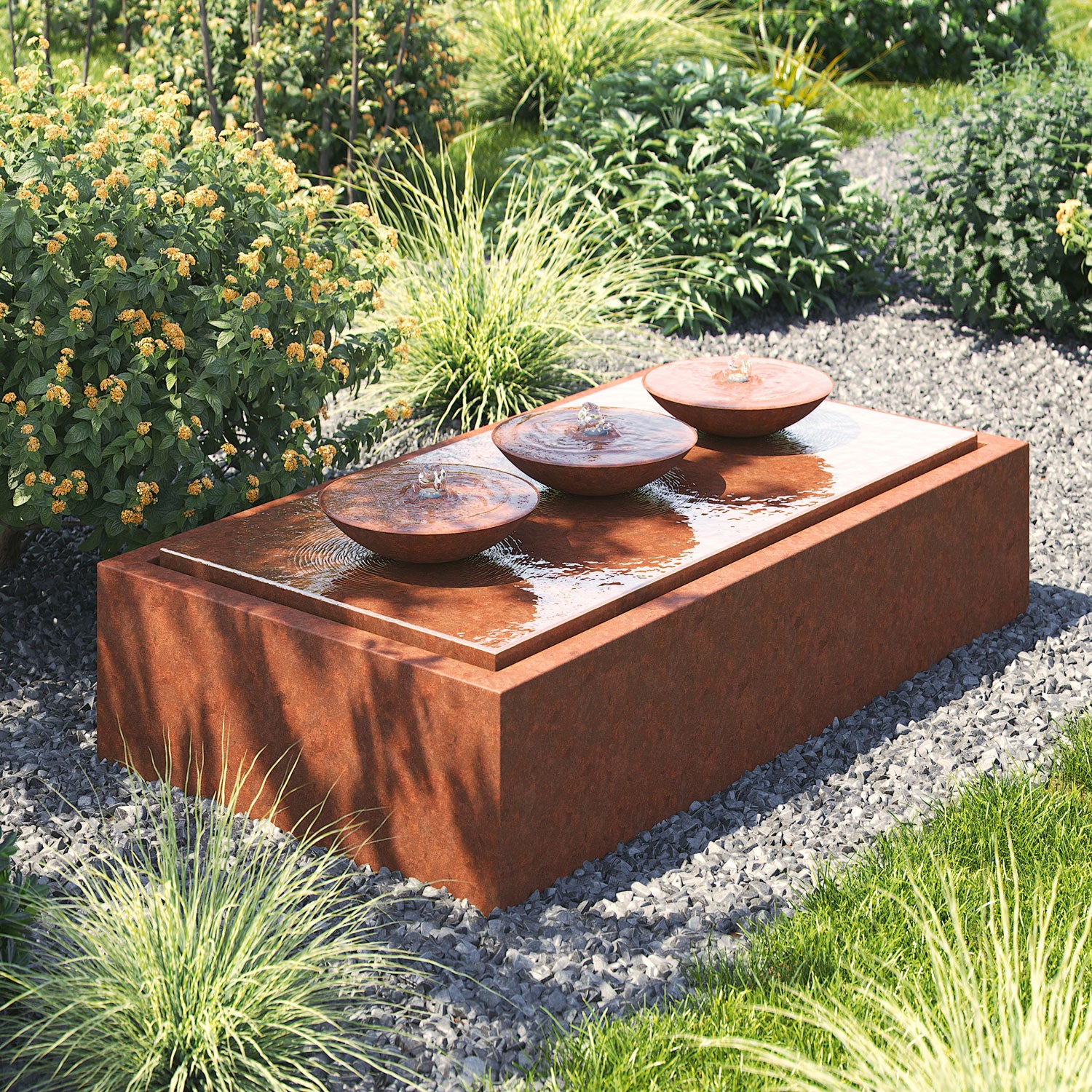 Rivoli Corten Steel Water Feature