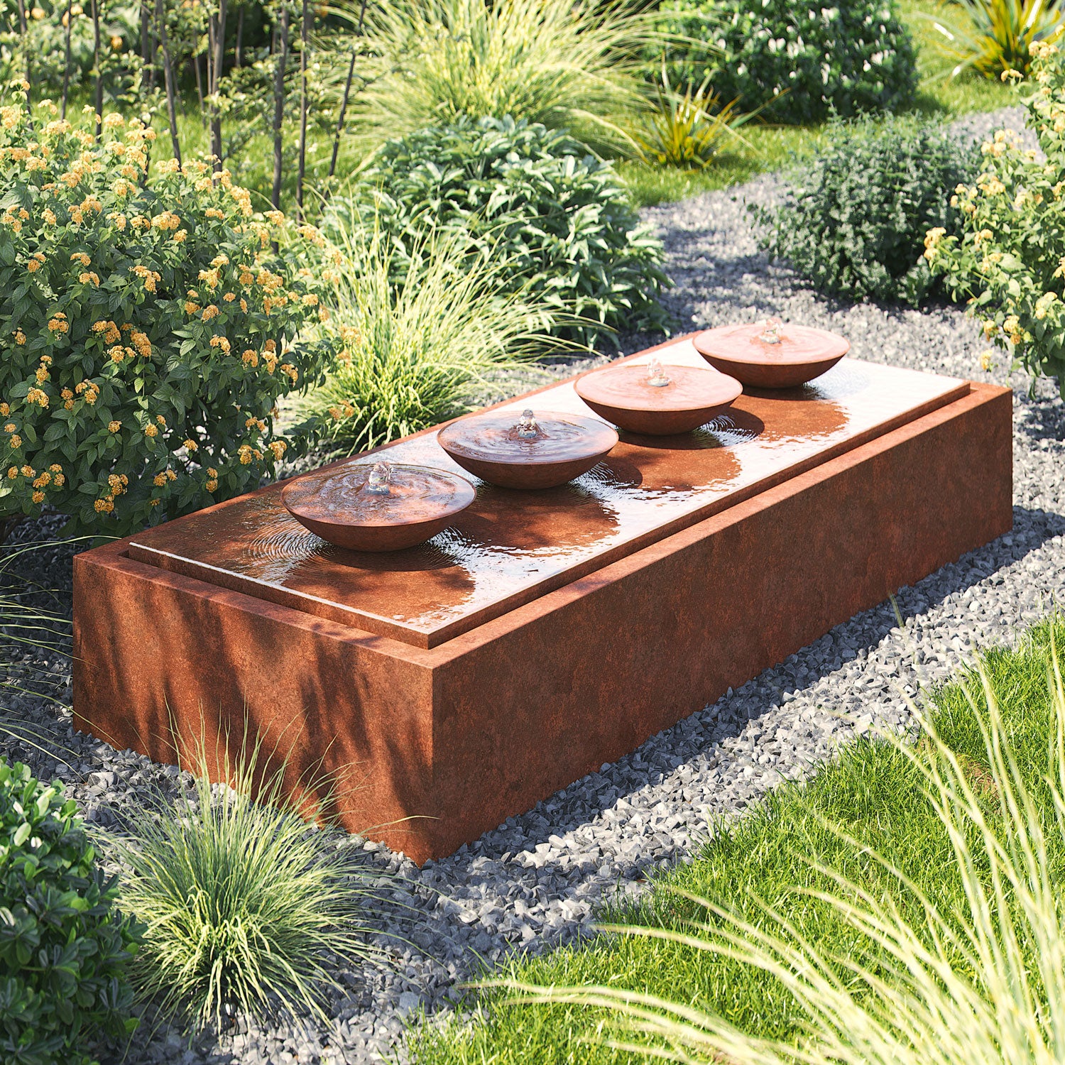 Rivoli Corten Steel Water Feature