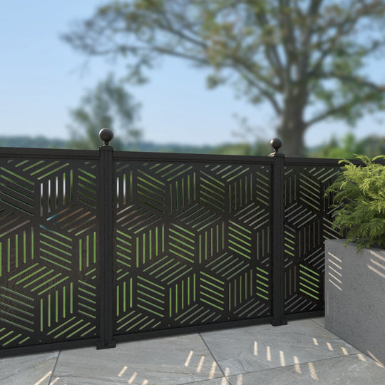 Cubed Decorative Fence - 120x120cm - with our composite posts