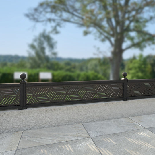 Cubed Decorative Fence - 180x30cm - with our composite posts