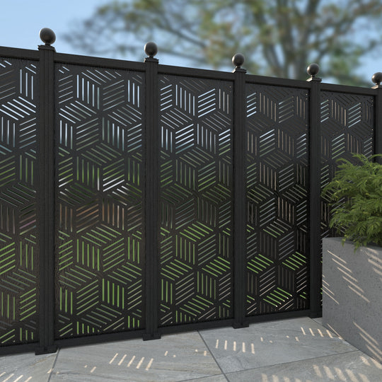 Cubed Decorative Fence - 60x180cm - with our composite posts