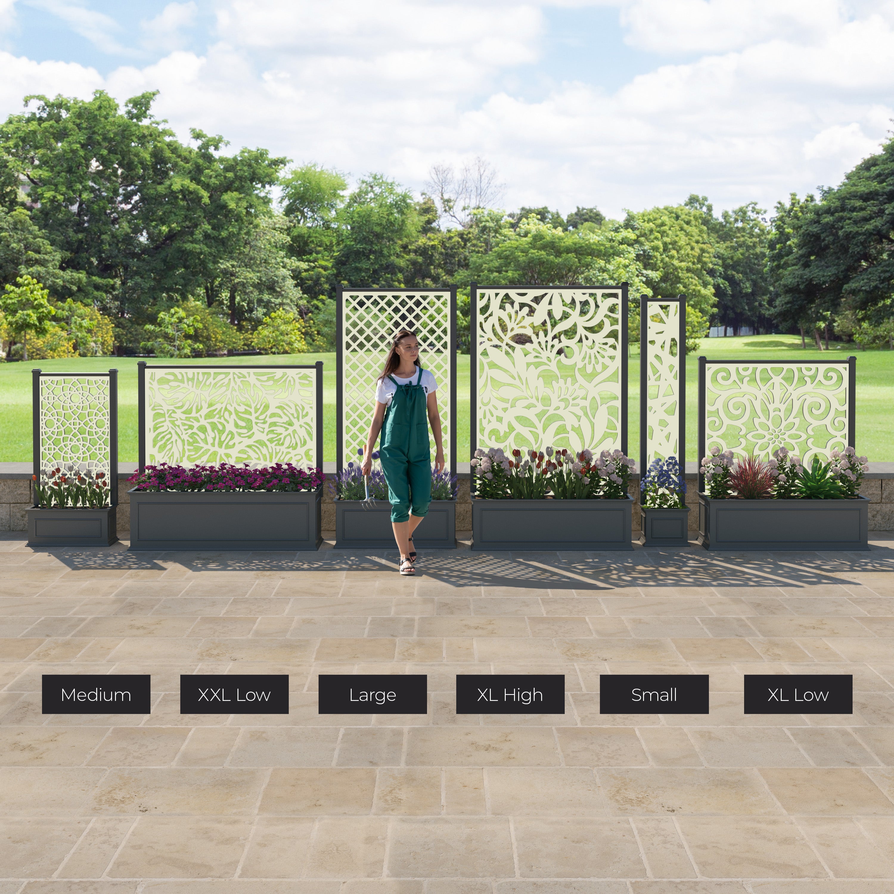 Windsor - Small Planter - Ambar Screen