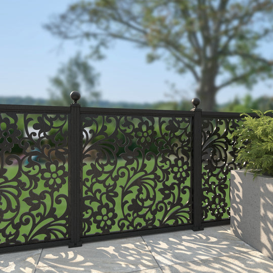 Eden Decorative Fence - 120x120cm - with our composite posts