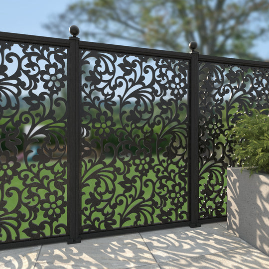 Eden Decorative Fence - 120x180cm - with our composite posts
