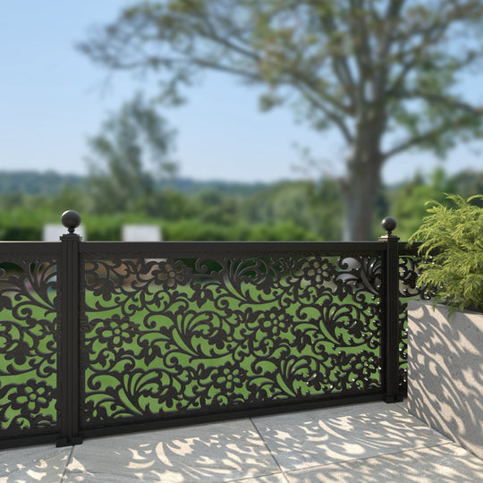 Eden Decorative Fence - 180x90cm - with our aluminium posts