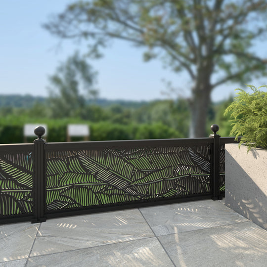 Feather Aluminium Decorative Fence - 180x60cm - with our aluminium posts