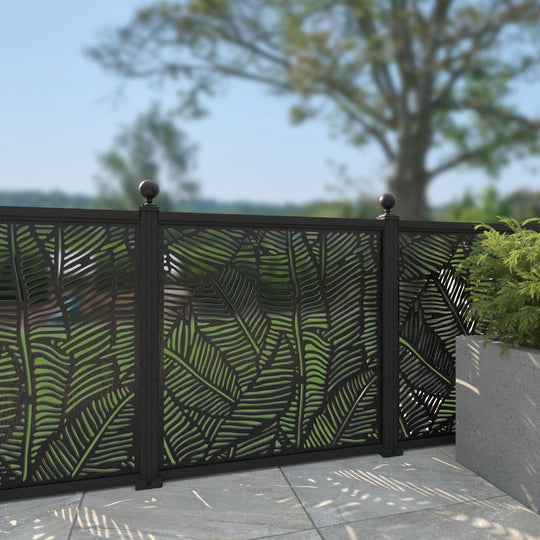 Feather Decorative Fence - 120x120cm - with our composite posts