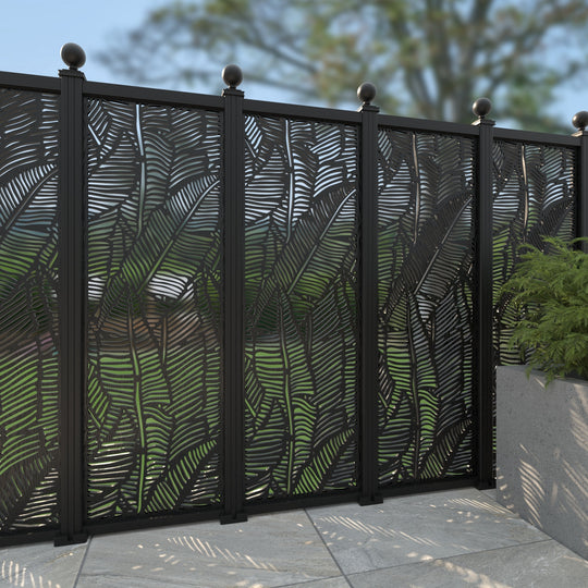 Feather Decorative Fence - 60x180cm - with our aluminium posts