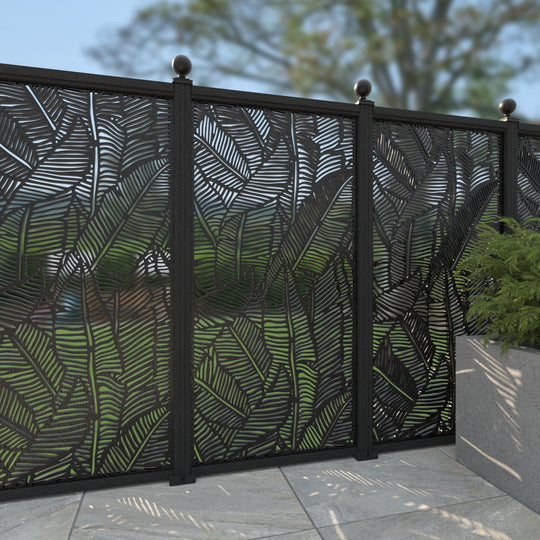 Feather Decorative Fence - 90x180cm - with our composite posts