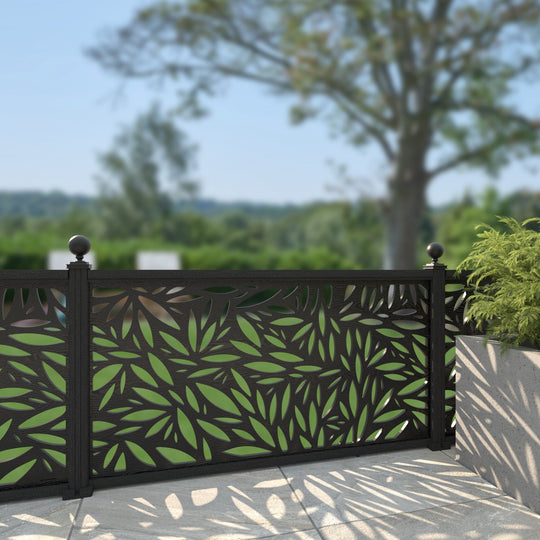 Foliage Decorative Fence - 180x90cm - with our composite posts
