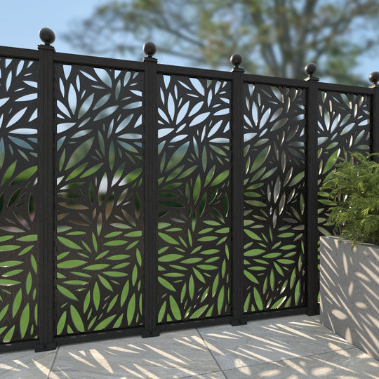 Foliage Decorative Fence - 60x180cm - with our composite posts