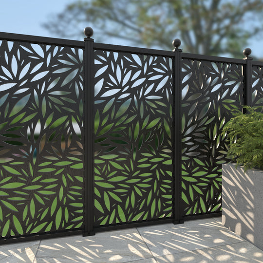 Foliage Decorative Fence - 90x180cm - with our aluminium posts