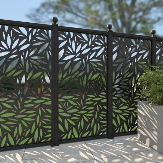 Foliage Decorative Fence - 90x180cm - with our composite posts