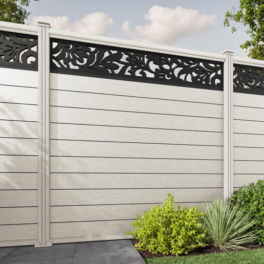 Fusion Heritage Fence Panel - Light Stone - with our composite posts