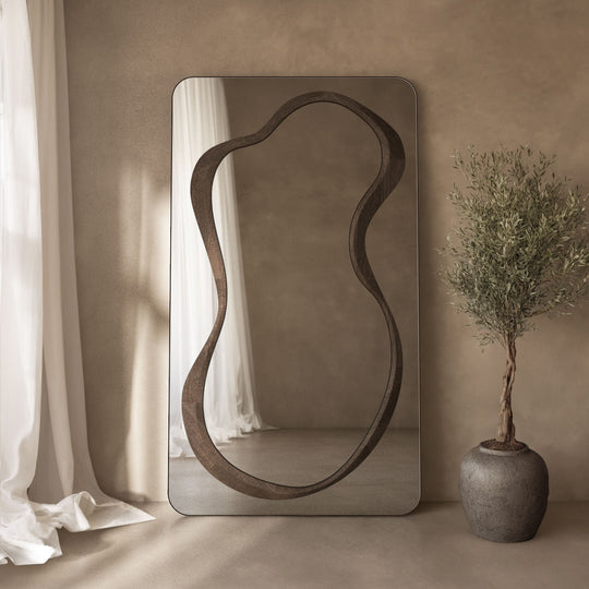 Forma Frame Within Rounded Rectangle Full-Length Leaner Mirror