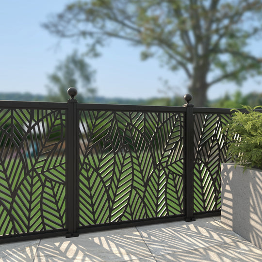 Habitat Aluminium Decorative Fence - 120x120cm - with our aluminium posts