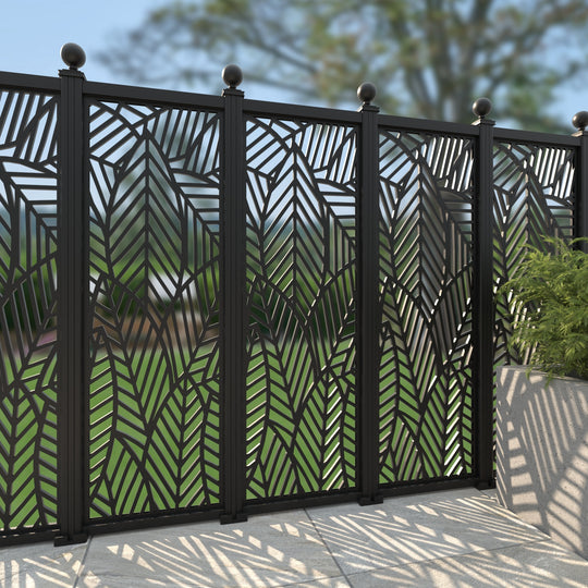 Habitat Aluminium Decorative Fence - 60x180cm - with our aluminium posts