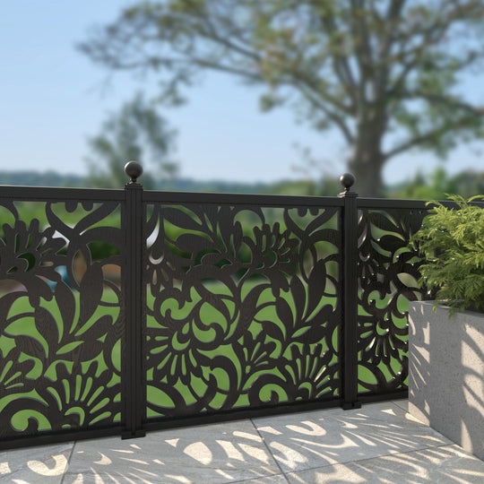 Heritage Decorative Fence - 120x120cm - with our aluminium posts