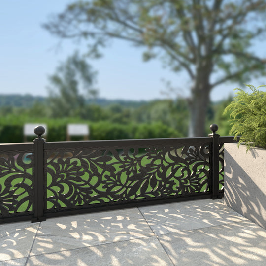 Heritage Decorative Fence - 180x60cm - with our aluminium posts
