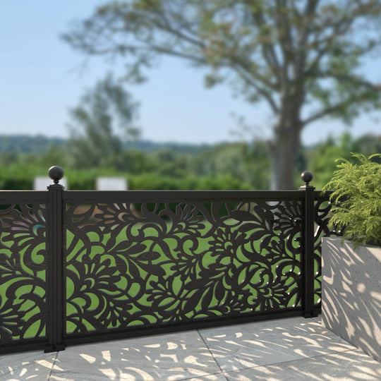 Heritage Decorative Fence - 180x90cm - with our aluminium posts