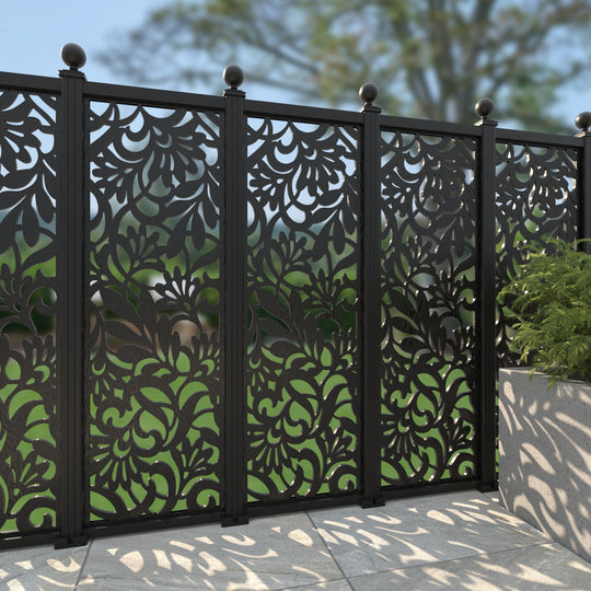 Heritage Decorative Fence - 60x180cm - with our aluminium posts