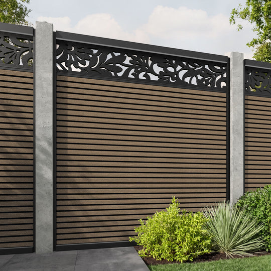 Hudson Heritage Fence Panel - Teak - for existing concrete posts