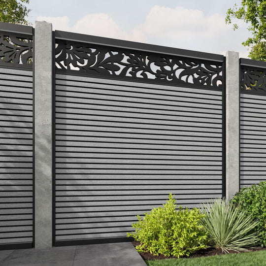 Hudson Heritage Fence Panel - Light Grey - for existing concrete posts