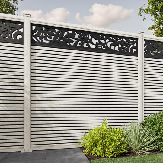 Hudson Heritage Fence Panel - Light Stone - with our composite posts