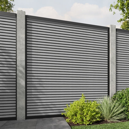 Hudson Fence Panel - Light Grey - for existing concrete posts