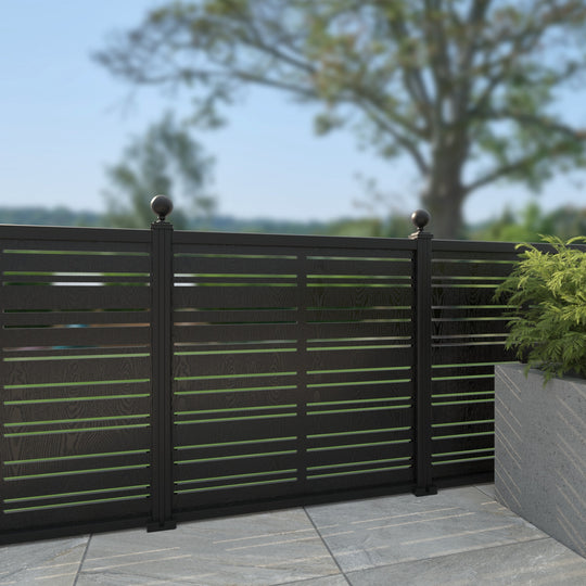 Linea Decorative Fence - 120x120cm - with our aluminium posts