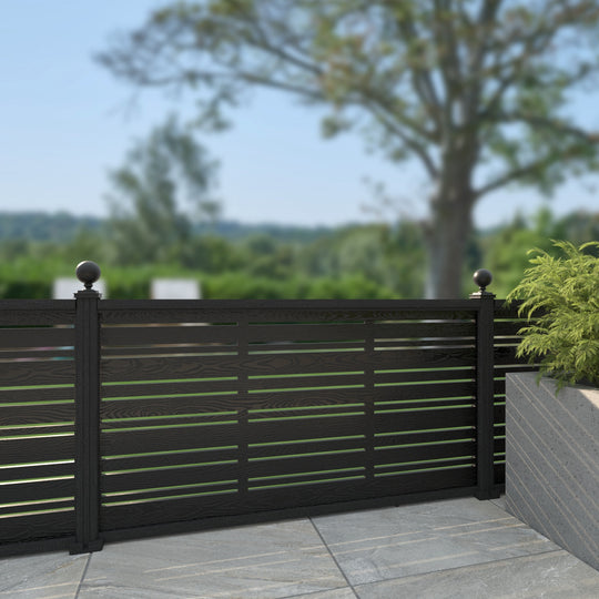 Linea Decorative Fence - 180x90cm - with our composite posts