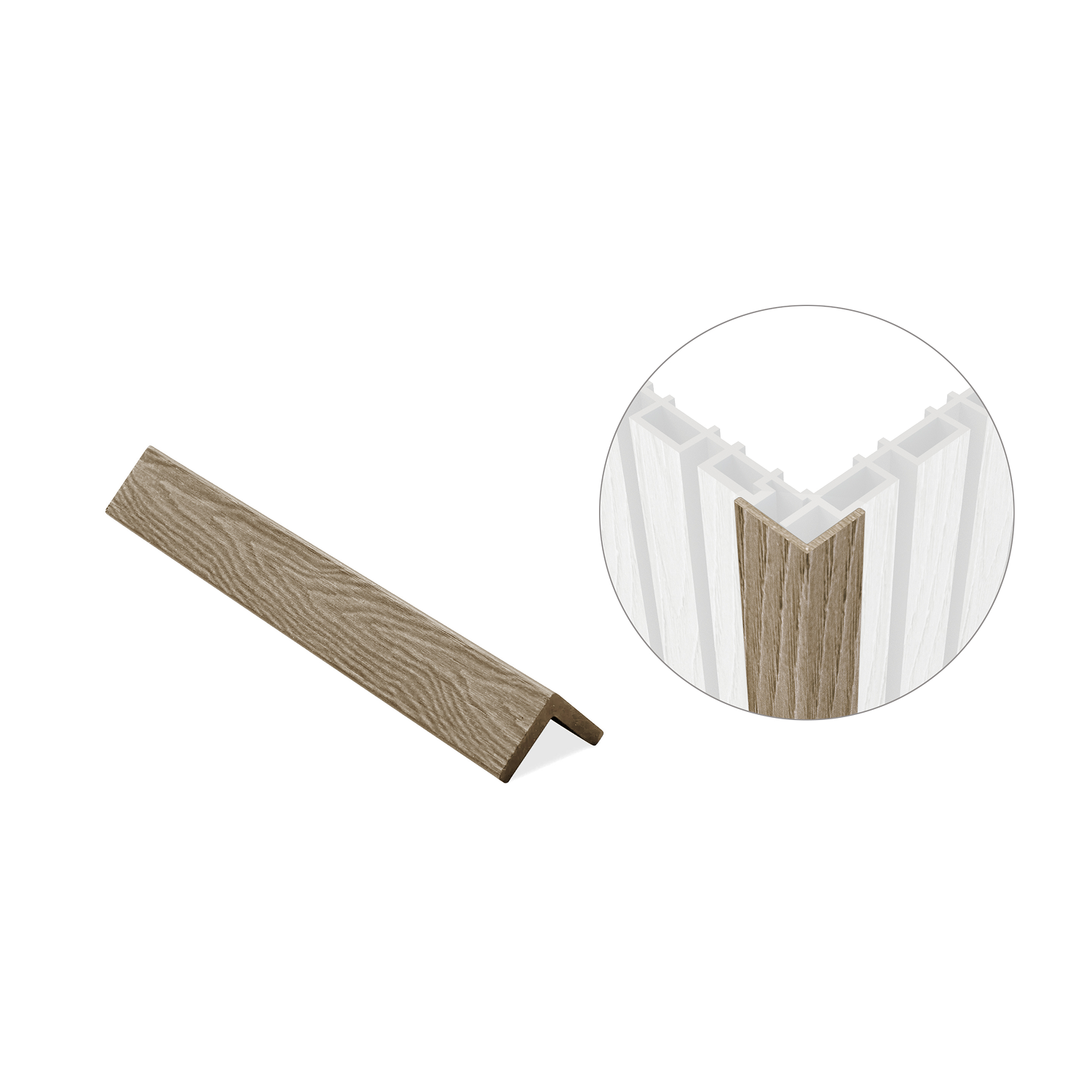 Slat Wall Corner Trim - 250cm