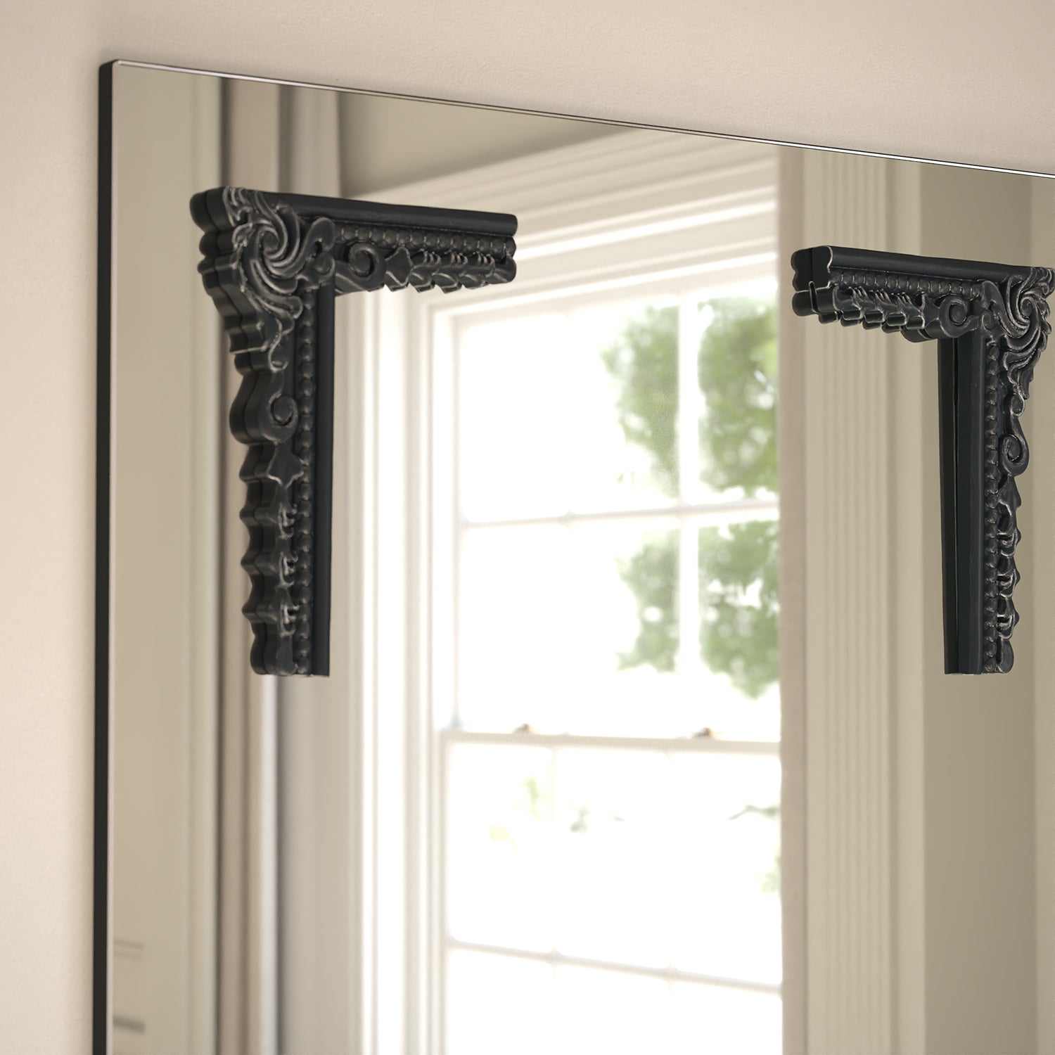 Lucente Frame Within Rectangular Wall Mirror