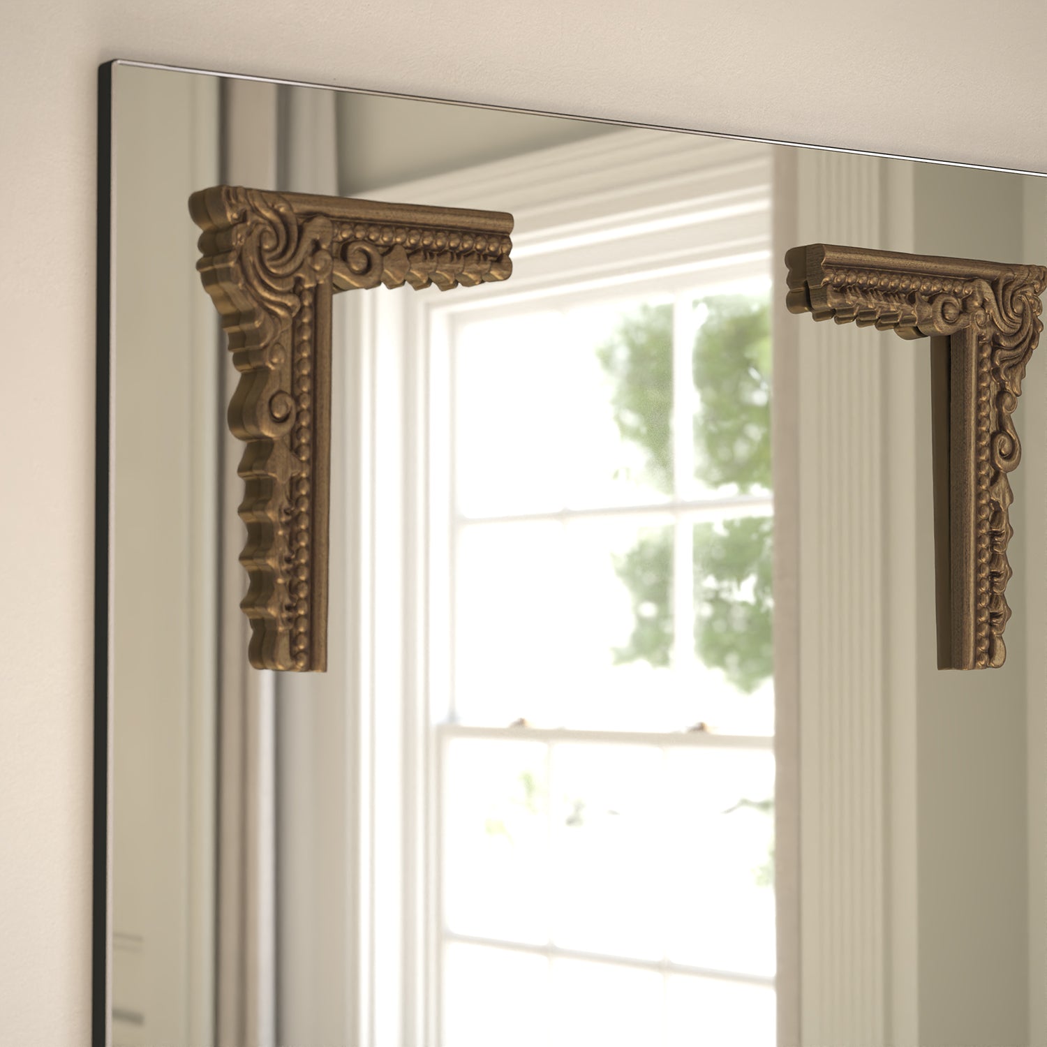 Lucente Frame Within Rectangular Wall Mirror