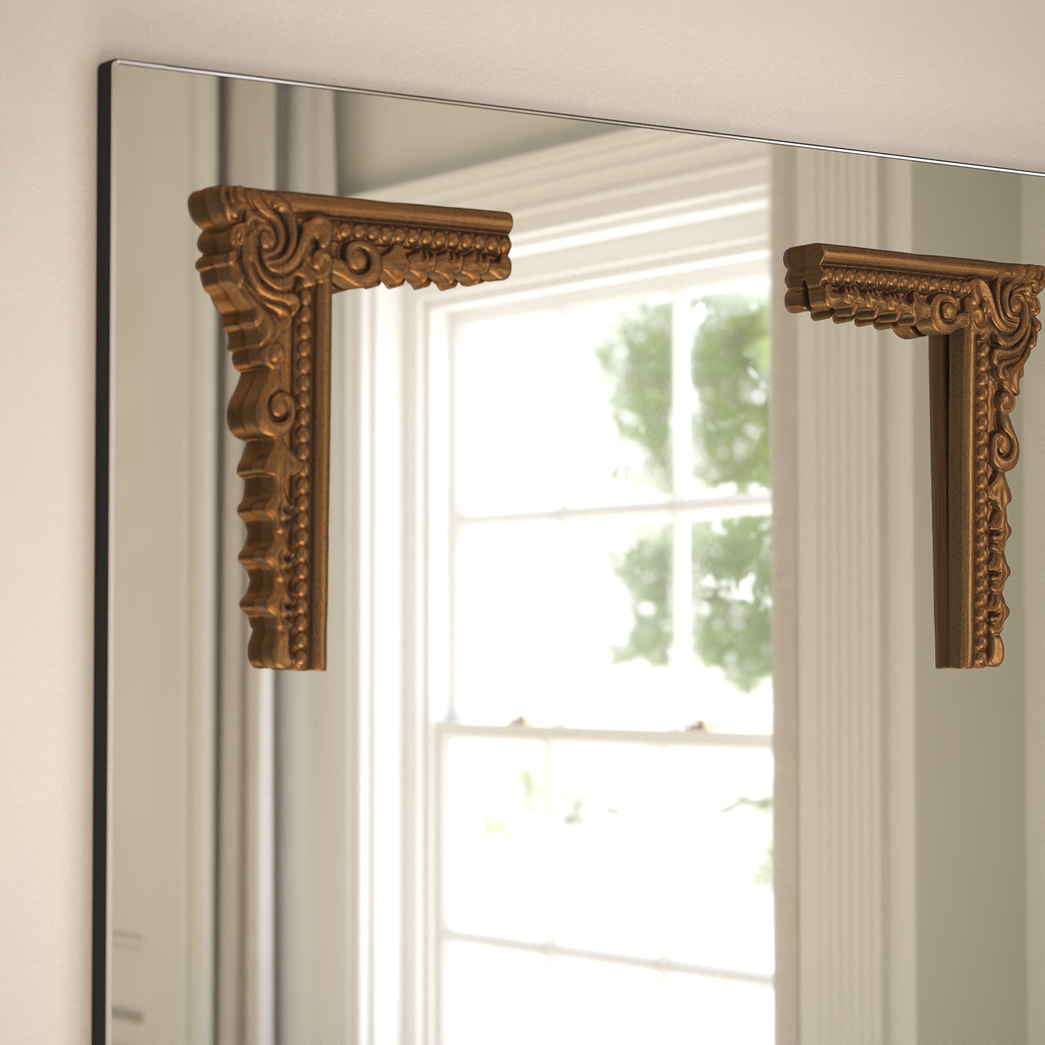 Lucente Frame Within Rectangular Wall Mirror
