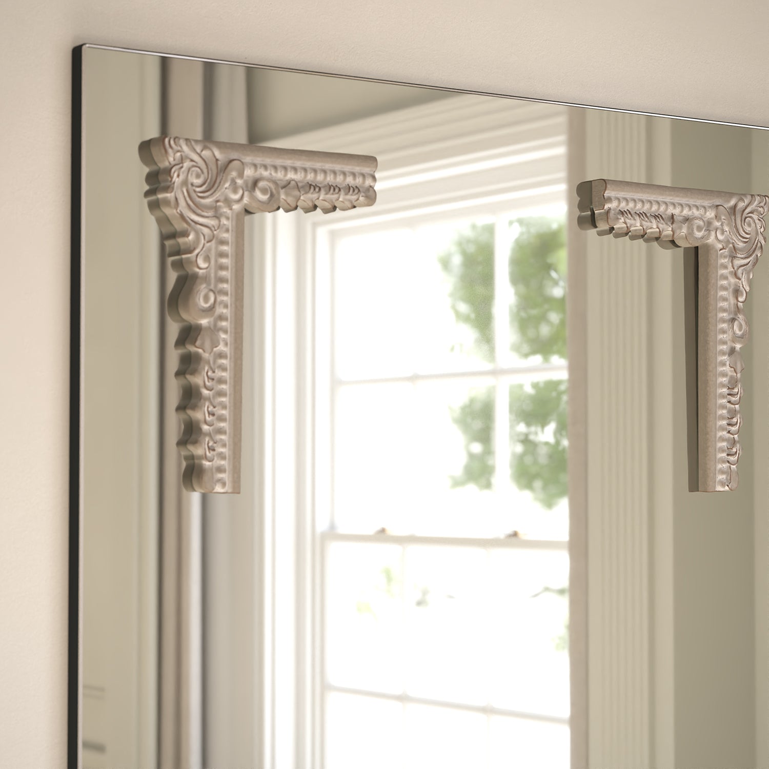 Lucente Frame Within Rectangular Wall Mirror
