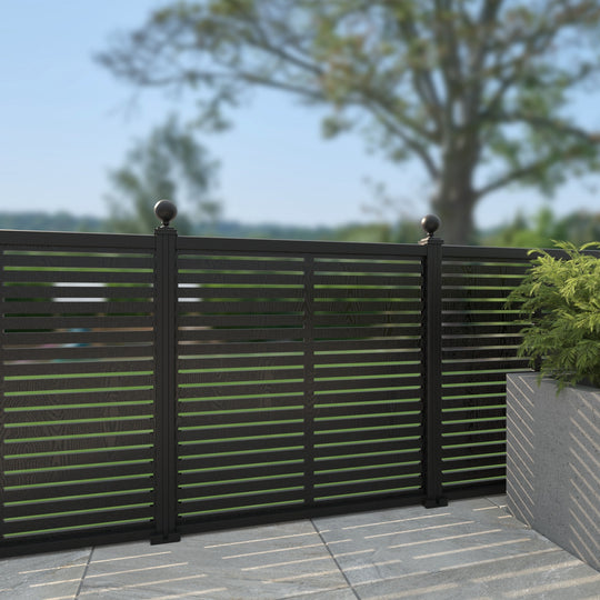 Aspen Decorative Fence - 120x120cm - with our aluminium posts