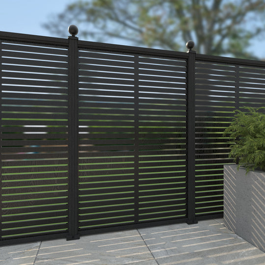 Aspen Decorative Fence - 120x180cm - with our composite posts