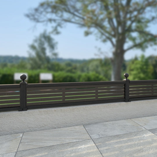 Aspen Decorative Fence - 180x30cm - with our composite posts