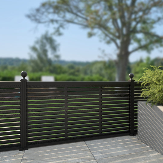 Aspen Decorative Fence - 180x90cm - with our aluminium posts