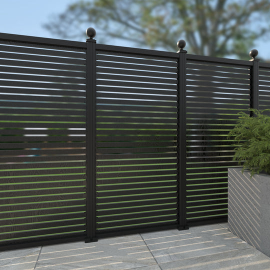 Aspen Decorative Fence - 90x180cm - with our aluminium posts