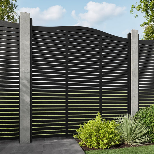 Aspen Curved Top Composite Fence Panel - for existing concrete posts