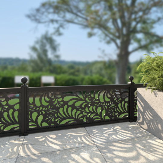 Petal Decorative Fence - 180x60cm - with our aluminium posts