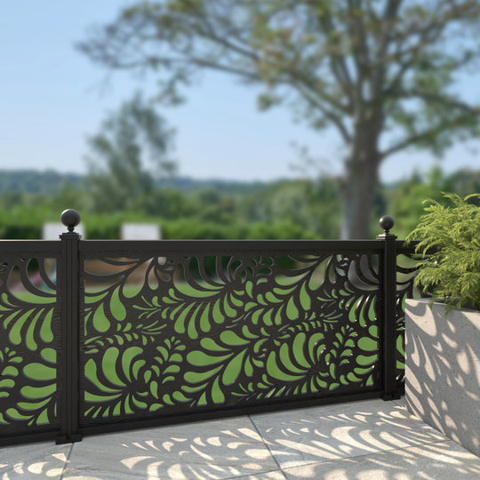 Petal Decorative Fence - 180x90cm - with our aluminium posts