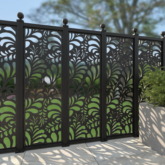 Petal Decorative Fence - 60x180cm - with our aluminium posts