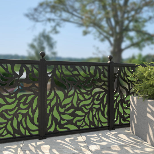 Plume Decorative Fence - 120x120cm - with our aluminium posts