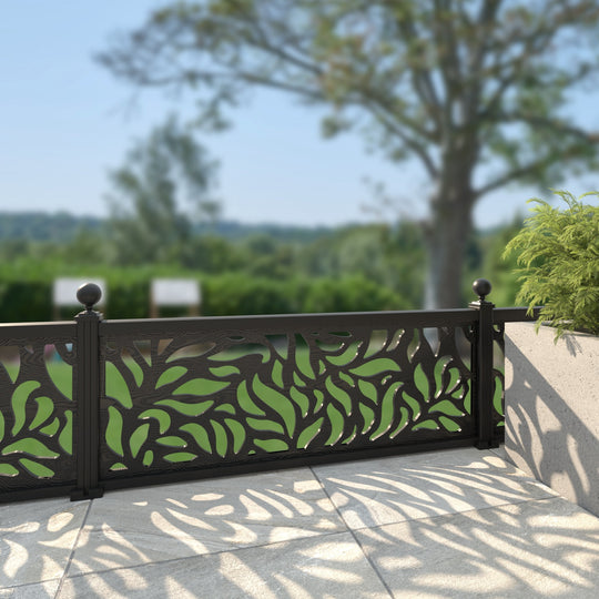 Plume Decorative Fence - 180x60cm - with our aluminium posts